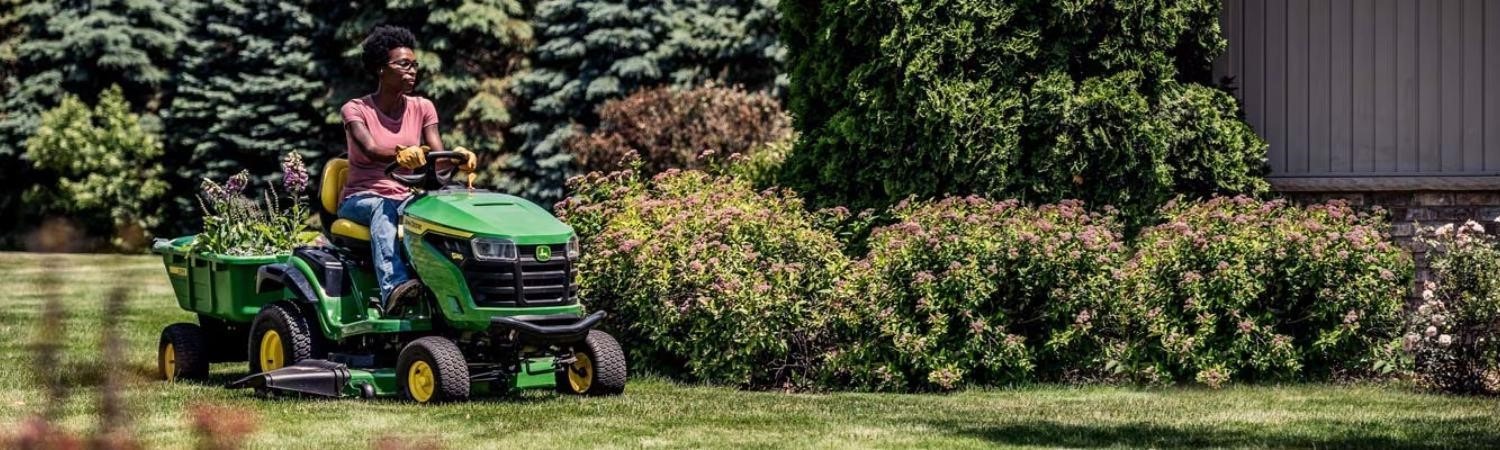 Lady On Mower