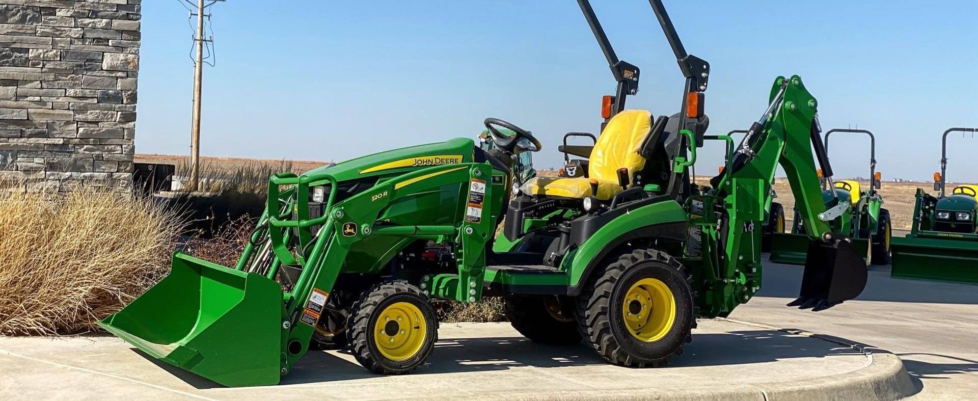 Tractor Outside Building